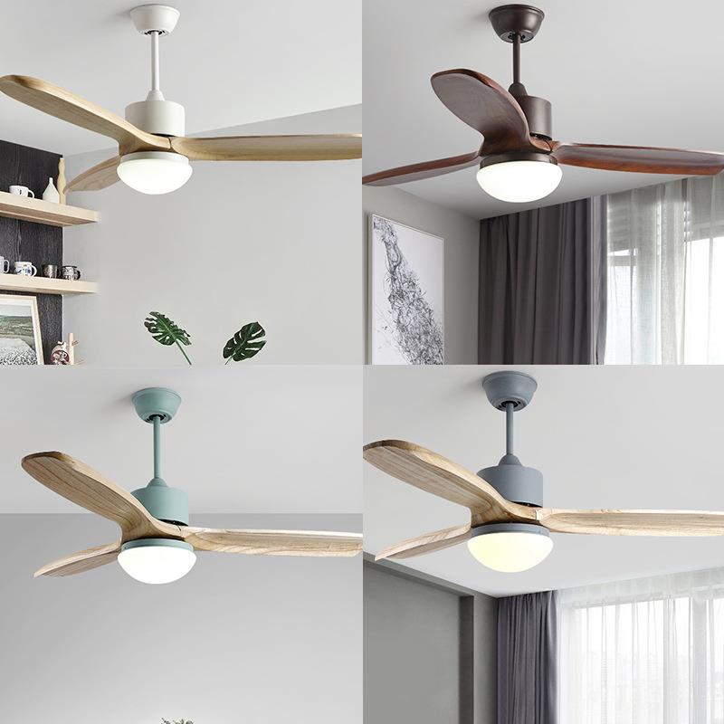 跨境叶美式风扇灯餐厅扇吊灯94家用能客厅大风力卧室智木电风扇