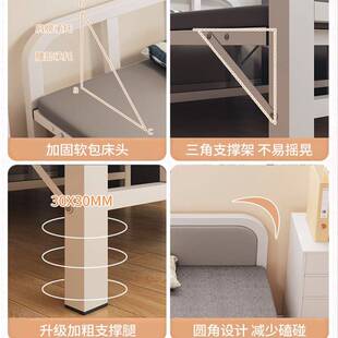 单人床家用折叠床出租房小床卧室加床一米二简易床成人1米5双人床