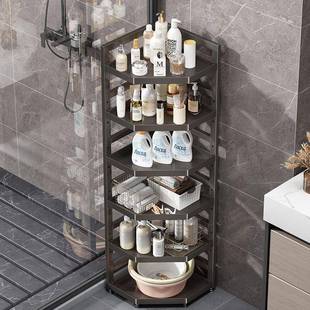 高颜值卫生间多层浴室厕所三角形扇形直接转角架杂物收纳 新款