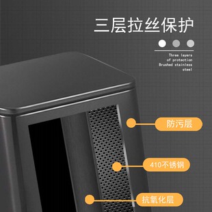 大号不锈钢垃圾桶脚踏式家用创意厨房办公室客厅酒店商用有盖防臭