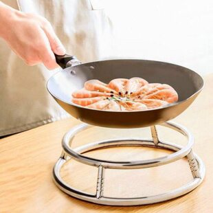 不锈钢加厚厨房锅架防烫锅架子置物架双层锅垫隔热锅专用架炒锅架