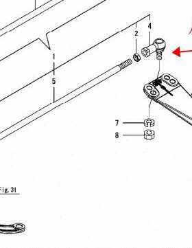 洋马高速插秧机配件VP6E、4E拉杆球头L (原厂)反牙-42320/-42450