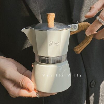 摩卡壶家用意式煮咖啡壶器具咖啡机浓缩萃取壶单阀摩卡手冲咖啡壶