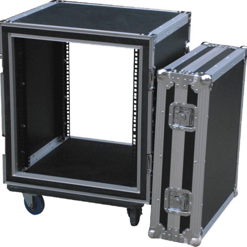 专业12U16U两开门航空u箱机柜功放航空箱音响柜调音台机柜防震机