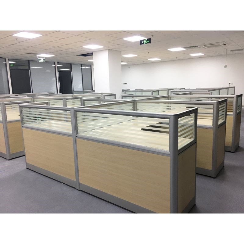 北京办公家具职员办公桌椅四w人位员工位卡座屏风拐角L形办公桌子