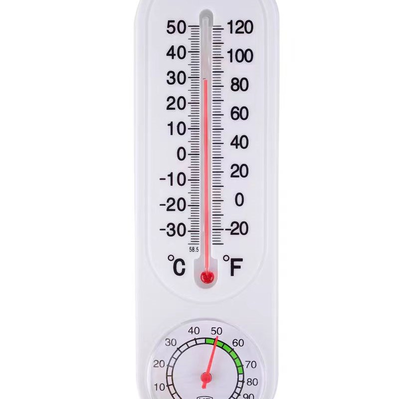 大棚长条白色温湿度计DYWSJ壁挂室内室外干湿计包邮养殖农业蔬菜