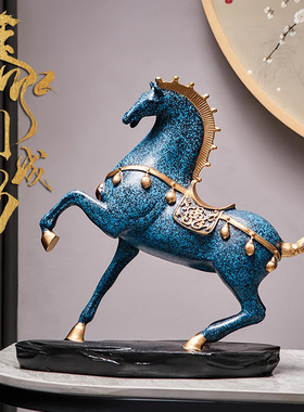 马到成功a摆件轻奢高档电视柜酒柜办公室装饰桌面摆设样板间工艺