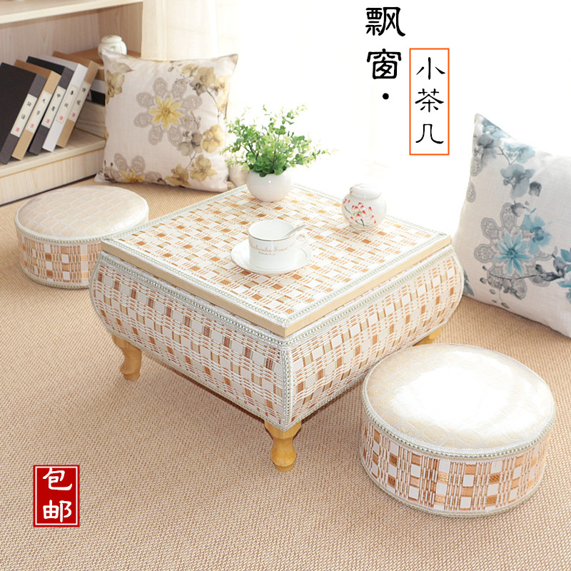 日式榻榻米飘窗桌简约现代阳台小茶几实H木炕桌创意小桌子地台矮