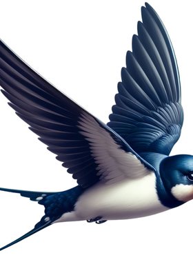 时尚栩栩如真小燕子墙贴纸pvc材质防水卧室电脑桌客厅墙贴纸P314