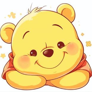 维尼熊贴画可爱房间墙上贴纸玻璃门冰箱卡通防水装饰墙壁粘贴P253