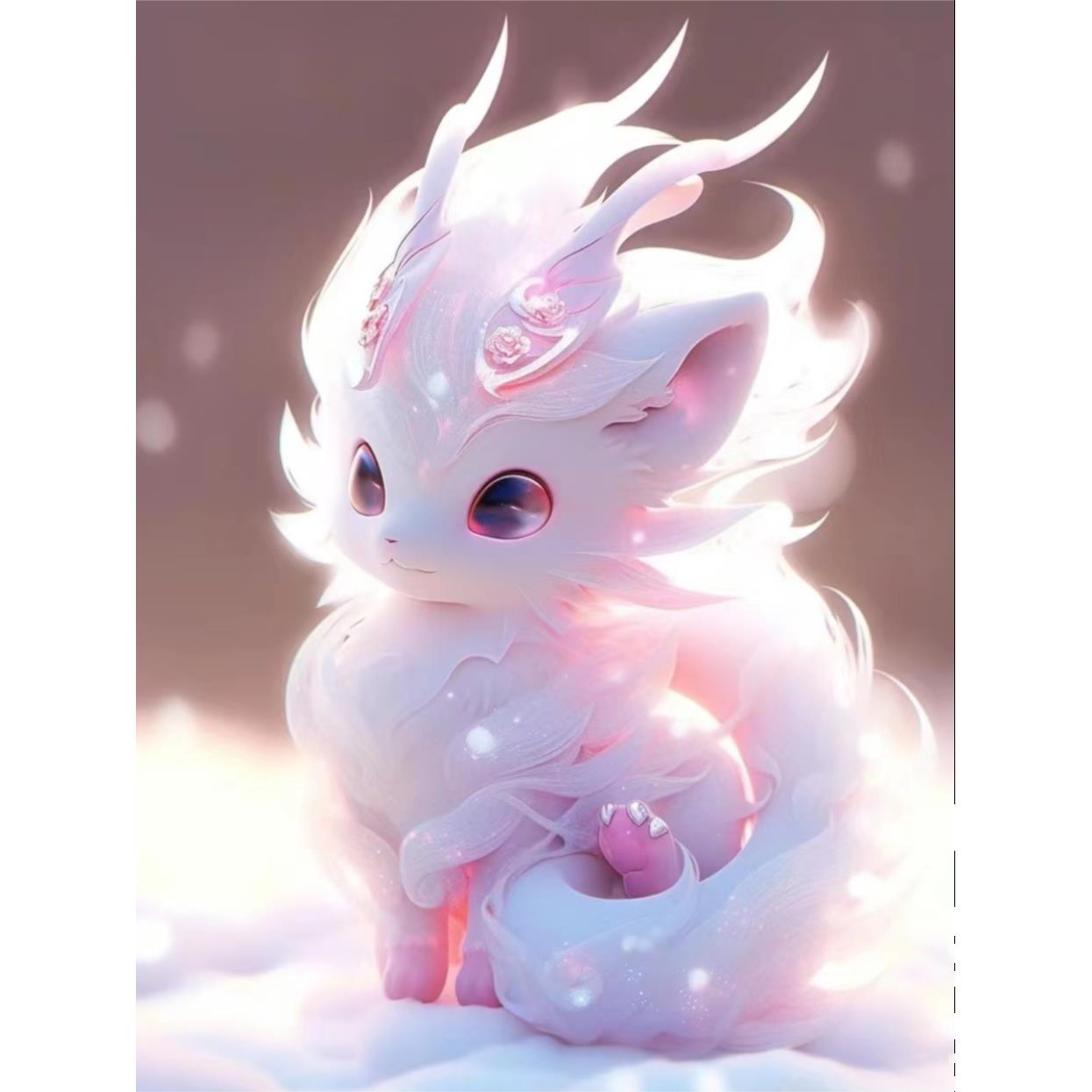 萌宠贴画可爱麒麟贴画可爱白墙面