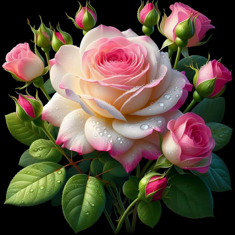 不透明贴纸独立花朵贴画墙面遮丑