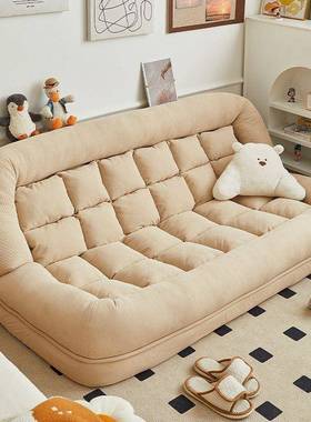 网红爆叠款懒沙发可躺可睡榻榻米单人QKM卧室台双人折躺人椅阳沙