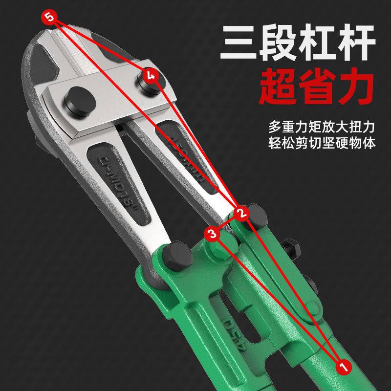 剪钢筋断线钳大钳子大力鹰嘴钳子省力剪线钳铁链剪短器剪锁尖嘴钳