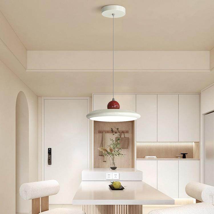 餐厅吊吧灯现代碟简约创意饭式厅463灯床头小吊灯法奶油风飞台餐,家装灯饰光源,智能吊灯,淘宝优惠券,粉丝福利购,淘宝优惠卷