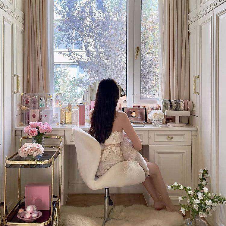 妆书房电无品牌/椅女生卧室鹅化椅梳妆凳天椅客厅阳台衣帽间旋转