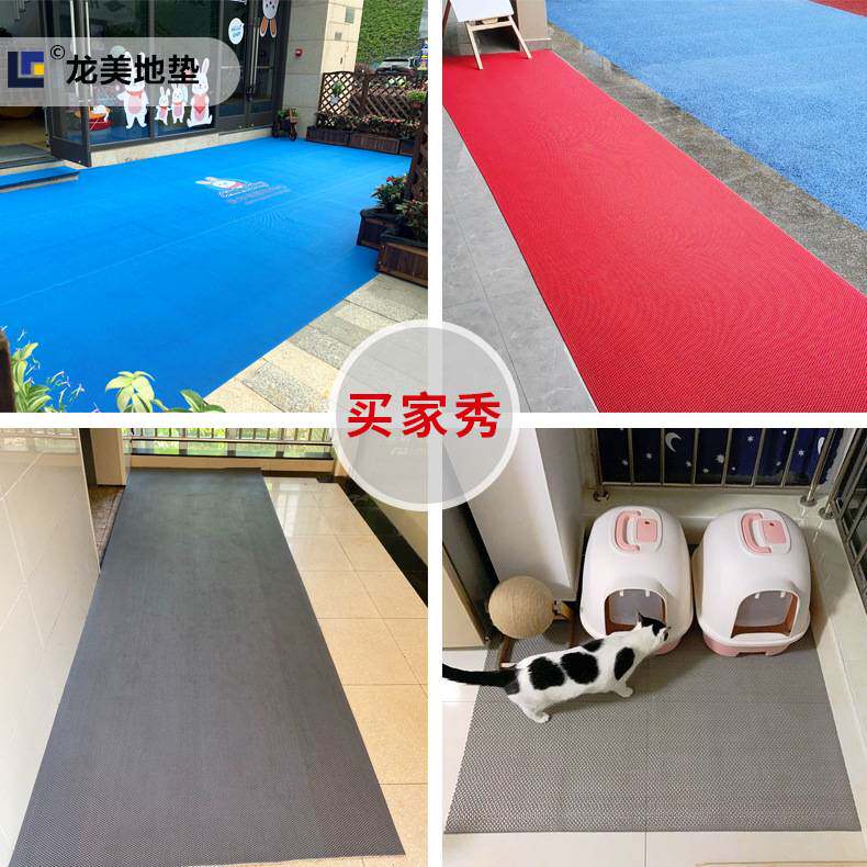 商用s垫家用浴室厨房垫子防水疏水耐脏pvc镂空垫卫生间通铺地垫