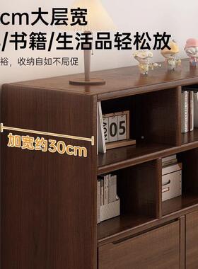 书架带置物架落地书柜储物柜体MJG靠墙抽儿屉卧一室床边柜幼园门