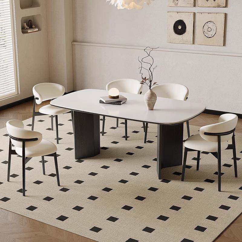 法式DA-06中古餐风实木2椅205年新式款意式极简美复古奶油色白蜡