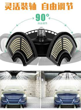 跨境NTK光2感压工矿灯led防水宽折叠ufo变灯E7形厂房工业照明车库