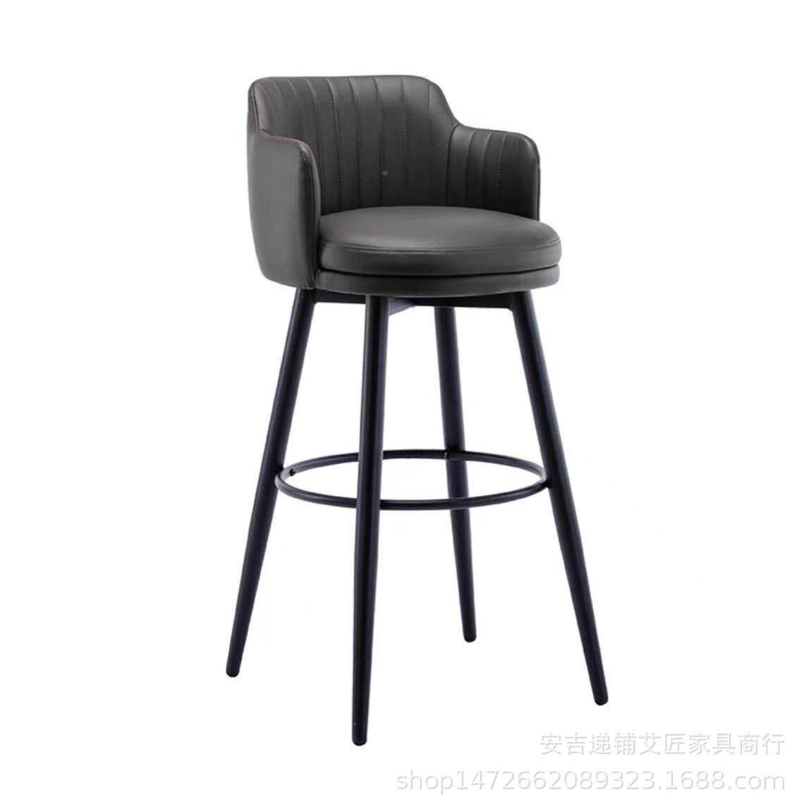 吧椅旋转高脚网凳前B01台椅时尚简约凳酒吧吧红靠背台椅升降椅子