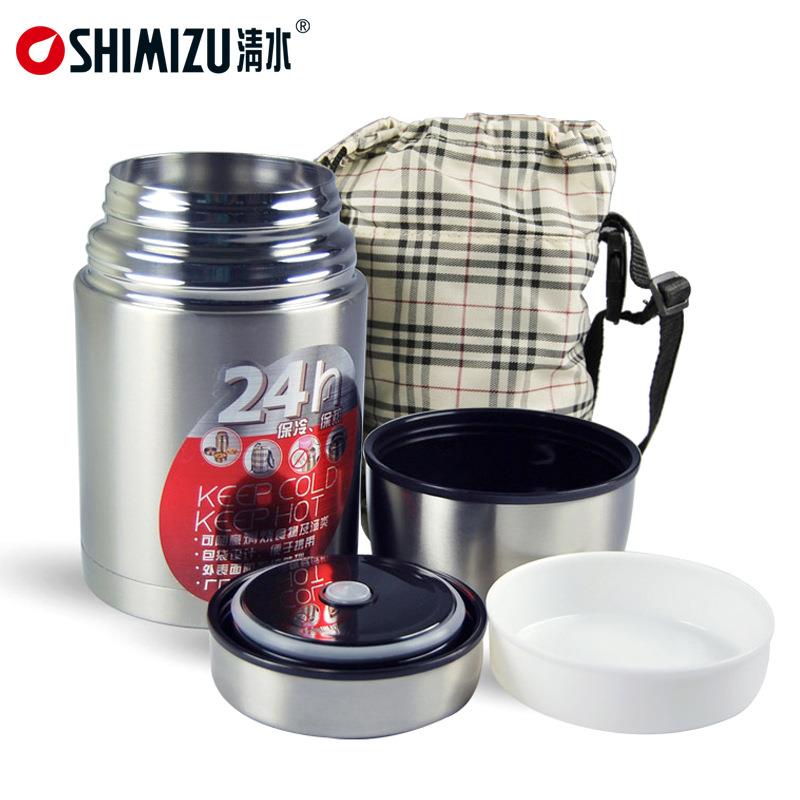 SH大IMIZU/清498水不钢闷烧壶锈保温饭容量焖烧罐便携保温盒桶625