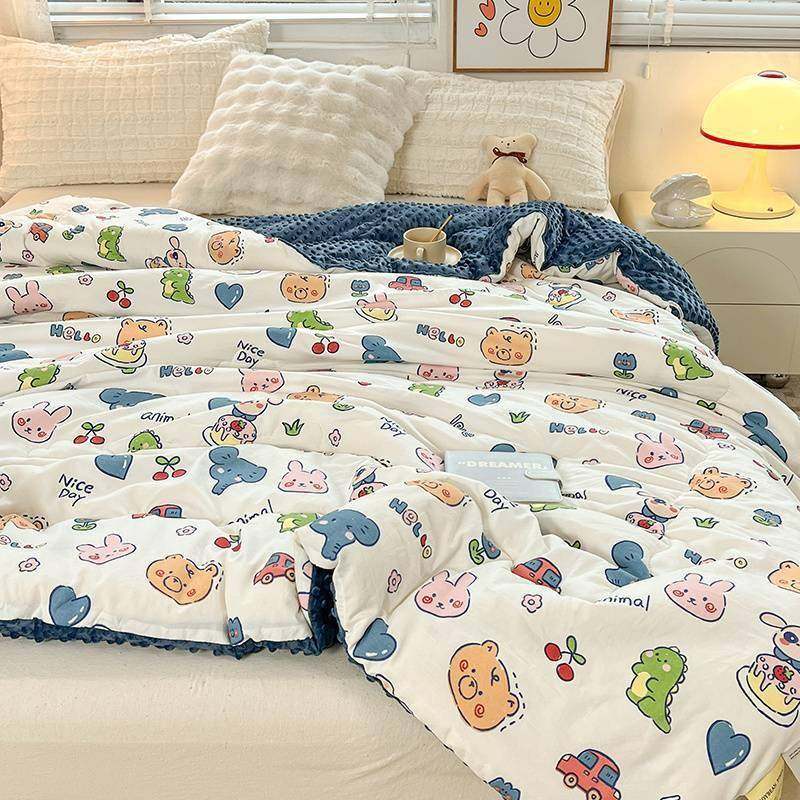 2025新款大纤维被子儿童被被豆HTX芯通春秋被加保暖棉被冬被四厚,床上用品,化纤被,淘宝优惠券,粉丝福利购,淘宝优惠卷