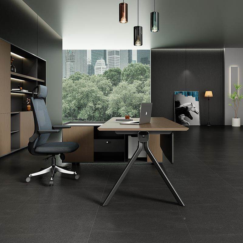 2025新简大班台经XIMI-04桌椅组合款办公理桌约现代办公室轻奢老