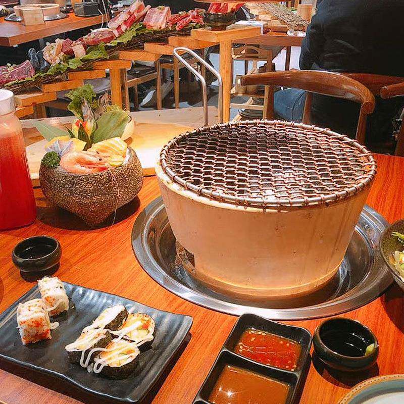 A5L北京原始泥炉商用炭烤火烤烧炉老式泥F75TJJ67炉肉炉餐厅圆形