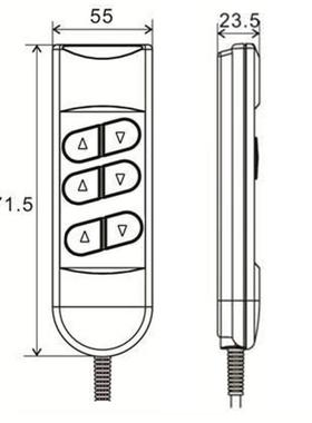 电动降手控架器排骨沐升器足理容座椅双电机控制智能控制GBZ器四