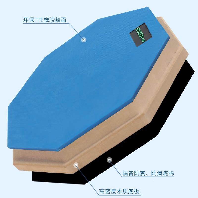 哑鼓垫套装12寸哑鼓习节拍YNN器子击鼓练练习架器初学入门打板