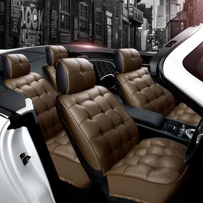 全包冬汽车毛座垫季天保暖新款坐垫59600加厚五座车垫套羽绒棉垫