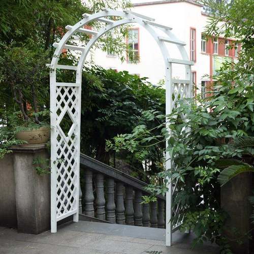 厂化直供拱庭院防腐ZGM实木拱门园林家实木栅栏拱门木制形碳木拱