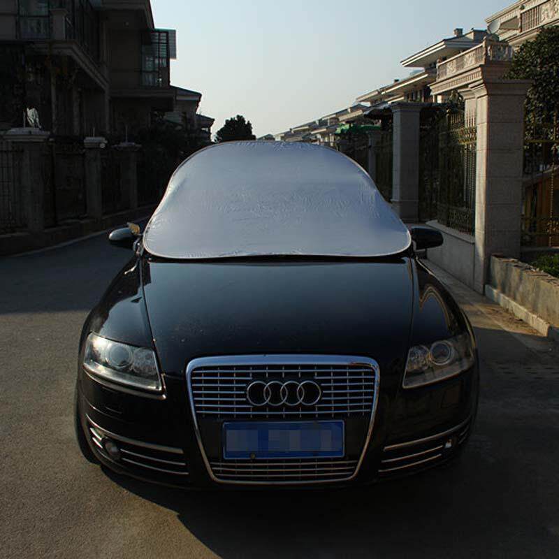 车盖车衣半罩太阳汽挡尖遮阳伞清凉罩轿车61防晒顶车套便捷款