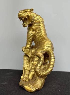 铜件虎啸河摆a5931640老虎上山虎十二生肖虎工艺山品