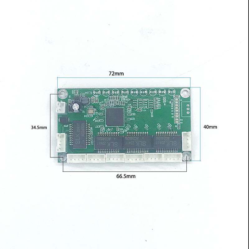 以太网迷你8口百兆工业交换机宽压5V-12V 5V-15V小型交换机排线款