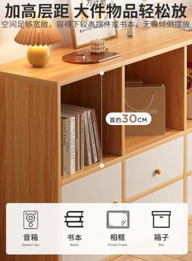 书架落地架置物架简易家用阅读卧室墙收纳柜NRV柜多层储靠物柜书
