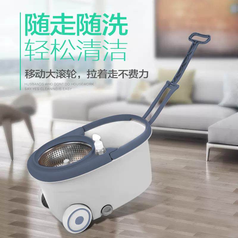 索邦拖把杆旋转通免手洗懒家用无品牌/拖地新款5202甩水人一拖用