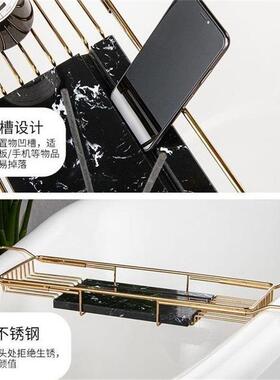 浴室大石置物架理防滑浴浴缸架53969泡澡架卫缸生间伸缩架酒店工