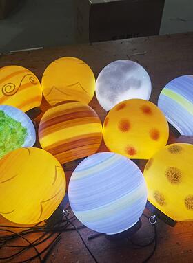 发RSA光星球灯网红吊灯观外星空装灯饰景防水圆球创意灯户行星月