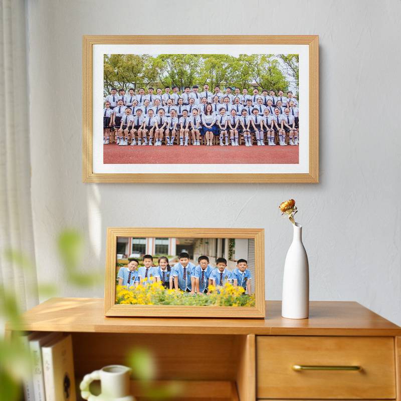V45O毕业照相框长方形照片幼儿园小学集体大合照合影留念纪念挂墙