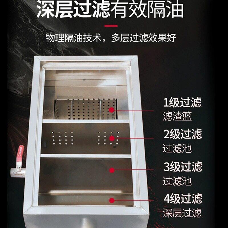 油水分离器厨房餐饮不锈钢排水下水道油污三级过滤隔油池