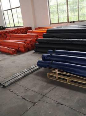 厂家生产矿用涂覆布阻燃风筒布 抗静电加厚正压黄色风筒布