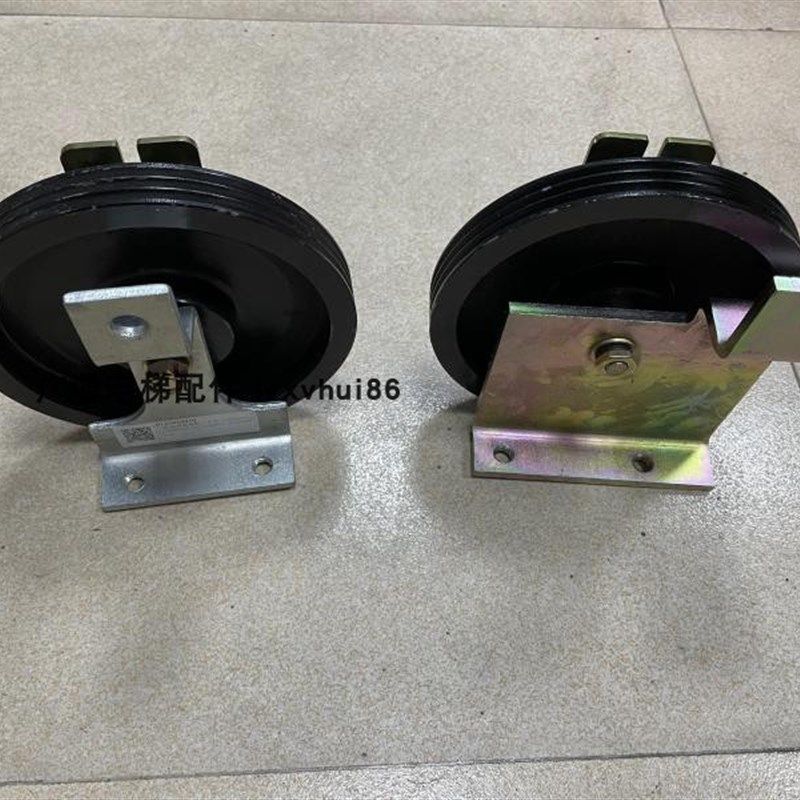 日立电梯GVF门机皮带轮轿厢7124 门电机三槽多契带轮门头大皮带轮