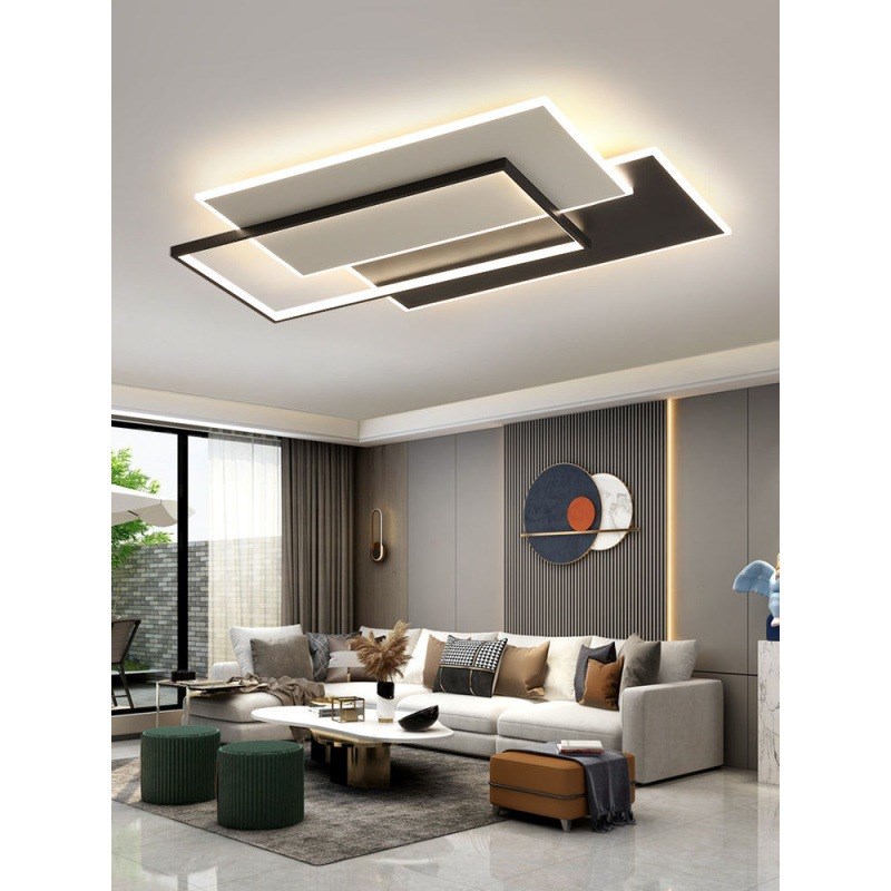 2023年新款h客厅主灯广东中山灯具现代简约大气组合全屋套餐吸顶