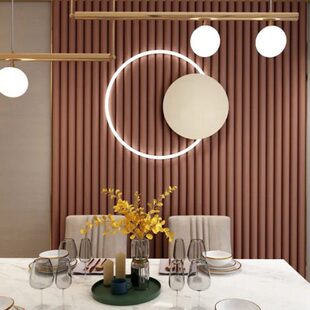 现代简约客厅沙发背景墙装饰品卧室铁艺圆形壁挂件餐厅墙上壁饰灯