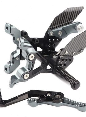 适用马S1000RR 19-20-21-22年 改装升脚踏 前脚踏支架 碳纤维