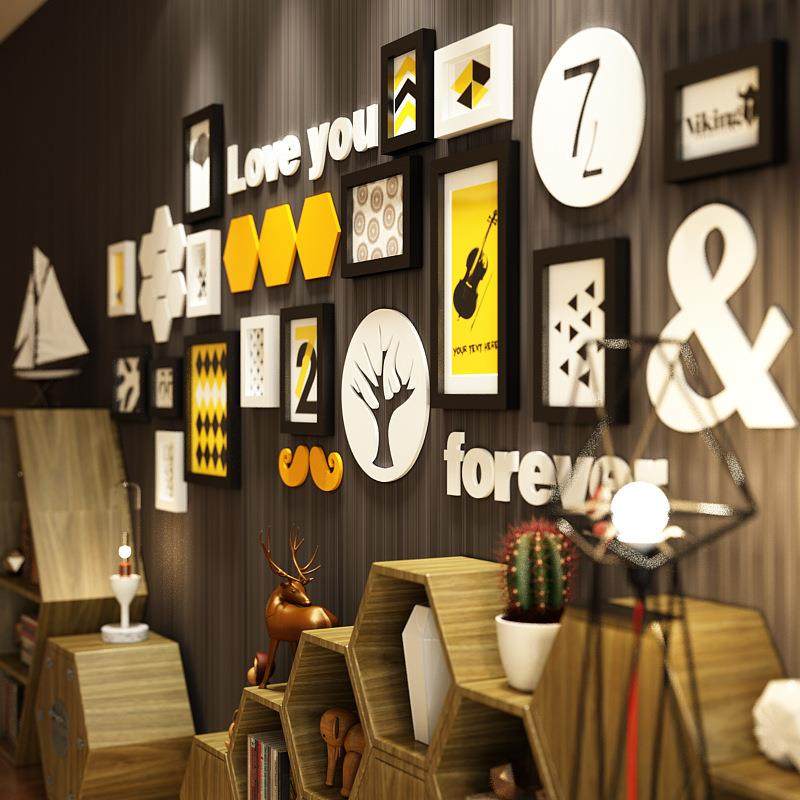 包邮菲伦蒂诺实木相框墙创意照片墙,家居饰品,DIY亲子装饰画,淘宝优惠券,粉丝福利购,淘宝优惠卷