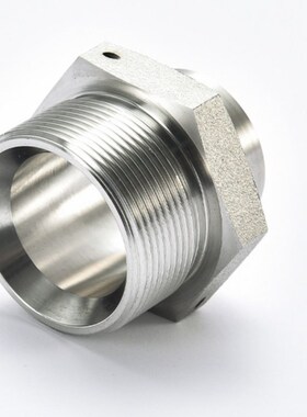 304不锈钢60度焊接接管咀运标航天管路YC122-89液压中低压力接头