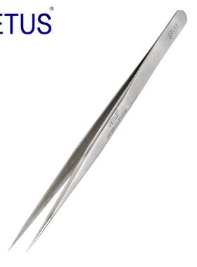 VETUS SP系列金标高精密镊子302不锈钢防磁防酸 无磁钟表工具镊子